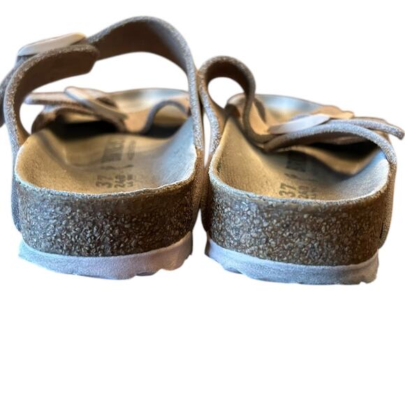 BIRKENSTOCK Pink Light Rose Suede Nubuck Arizona Women's Sandals EU 37 US 6 6.5 - Picture 7 of 10